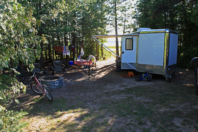 campsite 44 at cheboygan state park michigan